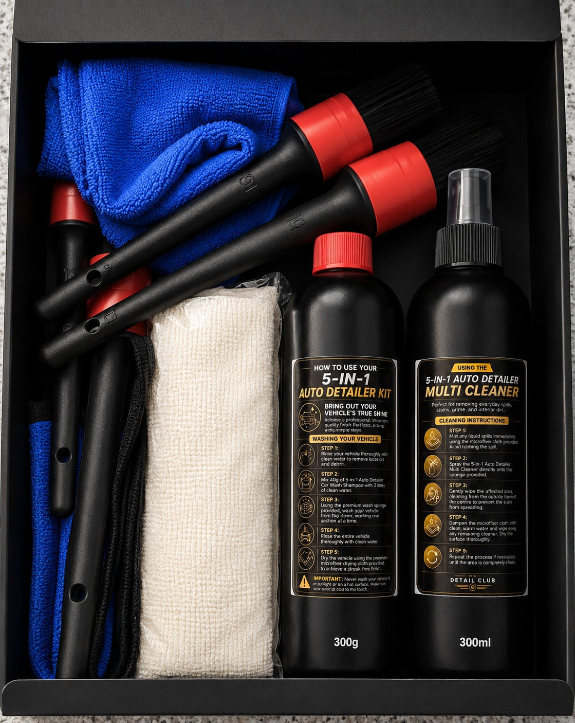 5 in 1 Auto Detailer Kit (Free Gift Included)